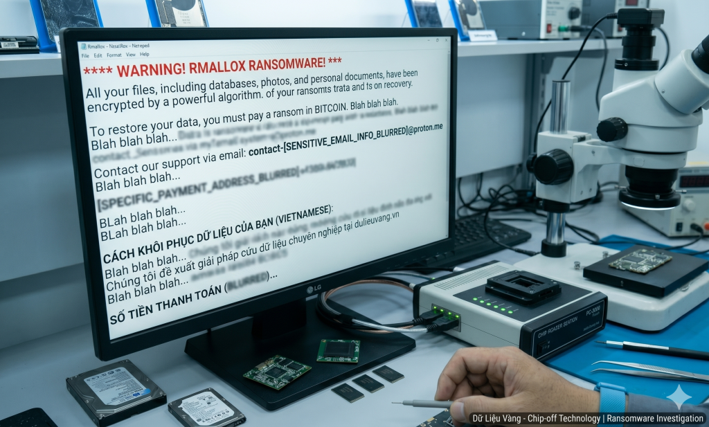 Dịch vụ Cứu dữ liệu bị mã hóa Ransomware 2026: Giải mã Nemesis, Rmallox Không trả Tiền chuộc