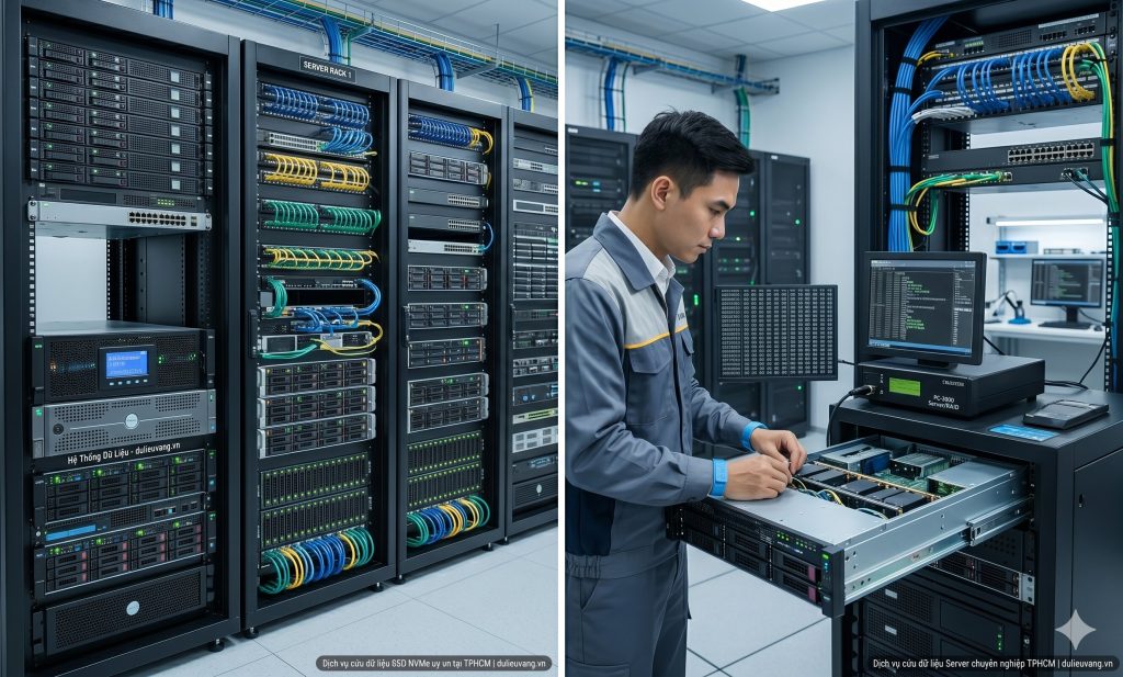 Cứu dữ liệu Server RAID 5 - Dịch vụ cứu dữ liệu Server chuyên nghiệp TPHCM