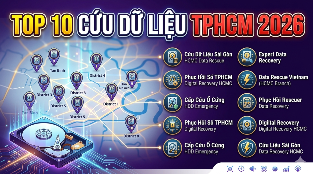 Top 10 Trung Tâm Cứu Dữ Liệu TPHCM