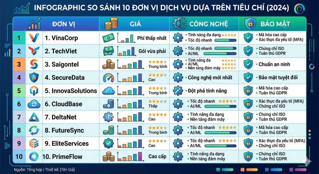 Top 10 trung tâm Cứu Dữ Liệu