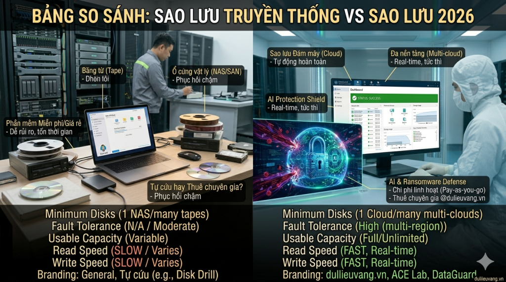 Hướng dẫn Backup dữ liệu Tự động 2026: Giải pháp cho Cá nhân & Doanh nghiệp